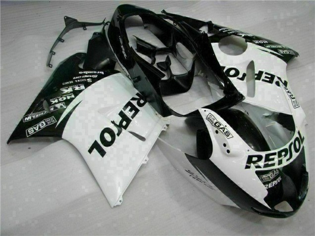 Discount 1996-2007 White Black Repsol Honda CBR1100XX Replacement Motorcycle Fairings UK