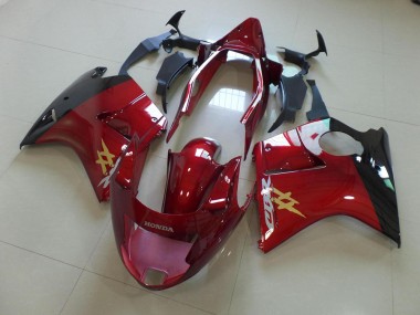 Discount 1996-2007 Candy Red Black OEM Style Honda CBR1100XX Motorcycle Fairings UK