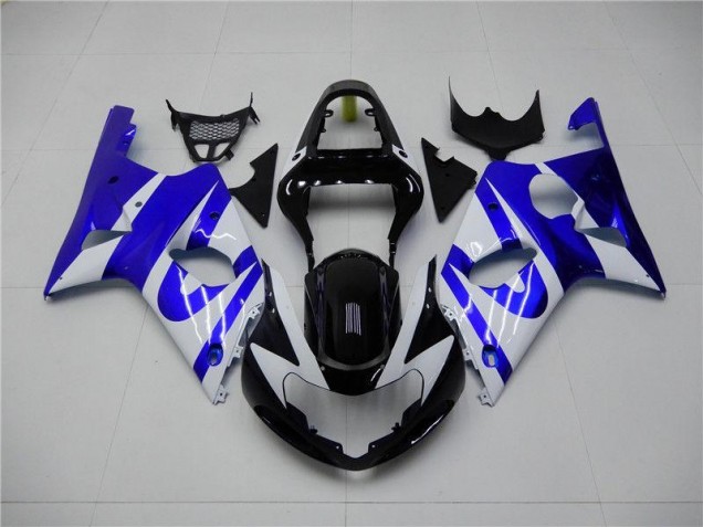 Discount 2000-2002 Blue White Suzuki GSXR 1000 Bike Fairing Kit UK