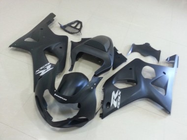 Discount 2000-2002 Matte Black with Silver Gsxr Suzuki GSXR 1000 Motorcycle Fairings Kit UK