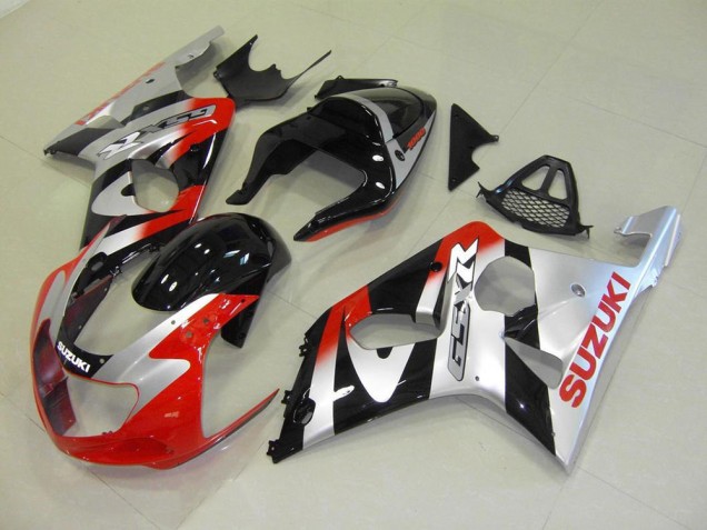 Discount 2000-2002 Red Silver Suzuki GSXR 1000 Motorcycle Fairings UK