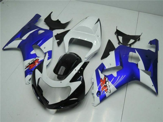 Discount 2001-2003 White Blue Suzuki GSXR 600/750 Motorcycle Fairings Kit UK