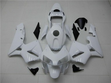 Discount 2003-2004 Glossy White Honda CBR600RR Motorcycle Fairings Kit UK