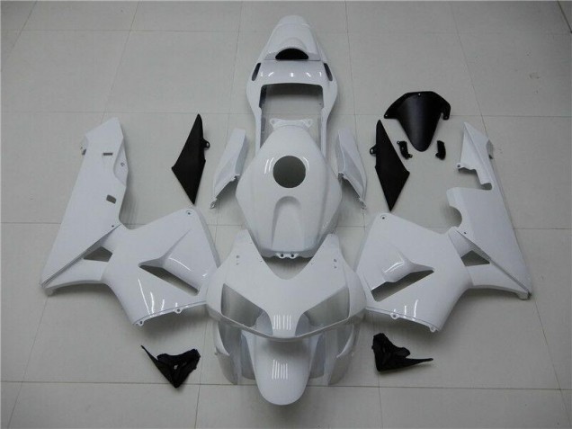 Discount 2003-2004 Glossy White Honda CBR600RR Motorcycle Fairings Kit UK