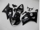 Discount 2003-2004 Glossy Black Suzuki GSXR 1000 Motorcycle Fairings Kits UK