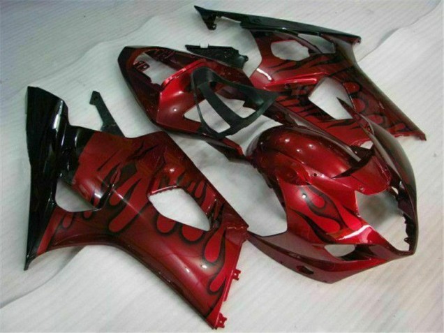 Discount 2003-2004 Red Suzuki GSXR 1000 Motorcycle Fairings Kit UK