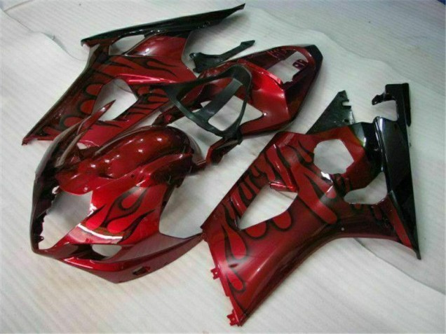 Discount 2003-2004 Red Suzuki GSXR 1000 Motorcycle Fairings Kit UK