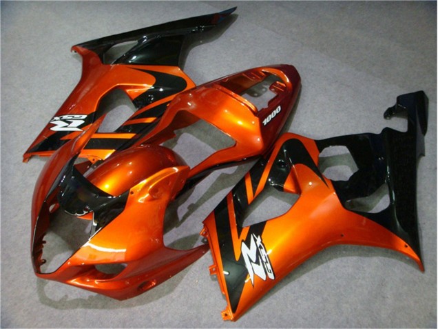 Discount 2003-2004 Orange Black Suzuki GSXR 1000 Motorcycle Fairing Kits UK