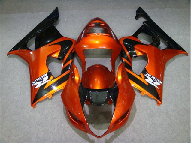 Discount 2003-2004 Orange Black Suzuki GSXR 1000 Motorcycle Fairing Kits UK