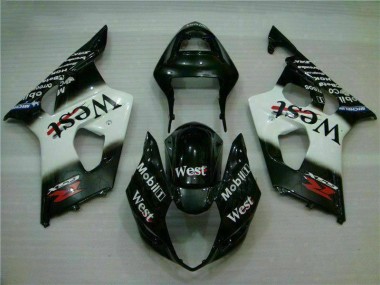 Discount 2003-2004 White Black Suzuki GSXR 1000 Motorbike Fairing UK