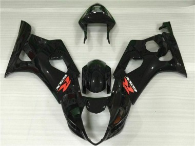 Discount 2003-2004 Glossy Black Suzuki GSXR 1000 Motor Fairings UK