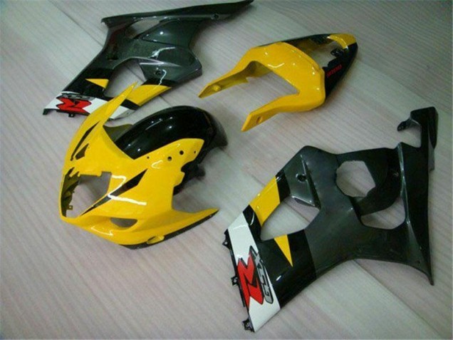 Discount 2003-2004 Yellow Black Suzuki GSXR 1000 Motorcycle Fairings Kit UK