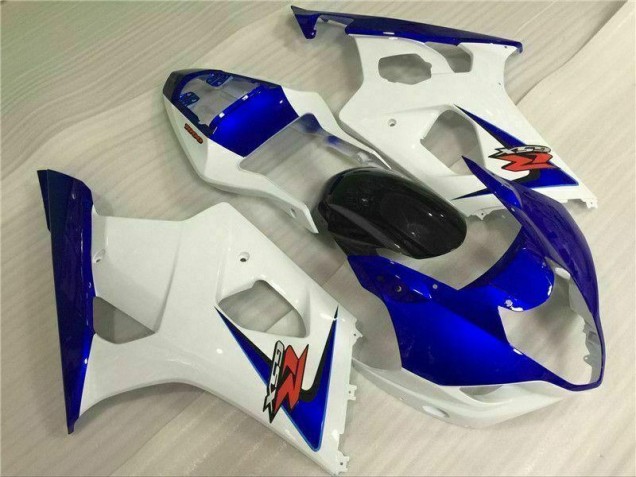 Discount 2003-2004 White Blue Suzuki GSXR 1000 Bike Fairings UK