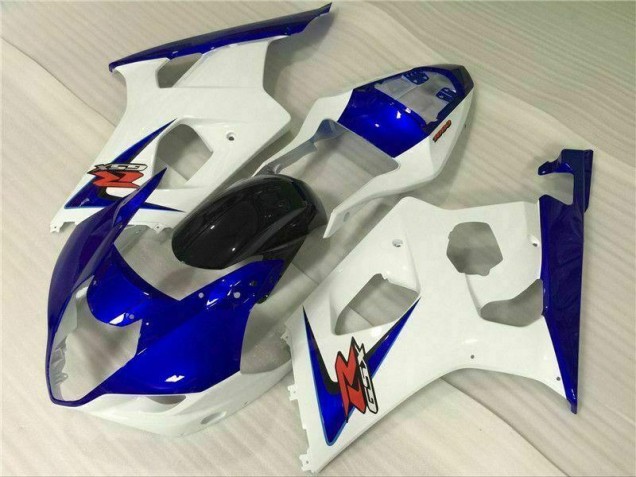 Discount 2003-2004 White Blue Suzuki GSXR 1000 Bike Fairings UK