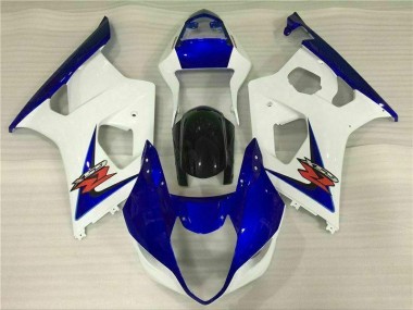 Discount 2003-2004 White Blue Suzuki GSXR 1000 Bike Fairings UK