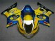 Discount 2003-2004 Yellow Blue Suzuki GSXR 1000 Bike Fairings UK