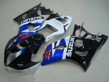 Discount 2003-2004 Black Blue White Suzuki GSXR 1000 Motorcycle Fairing Kit UK