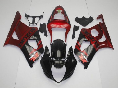 Discount 2003-2004 Black Red Suzuki GSXR 1000 Replacement Motorcycle Fairings UK