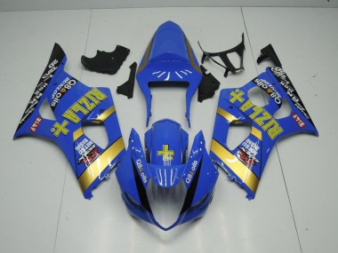 Discount 2003-2004 Blue Rizla Suzuki GSXR 1000 Motorcycle Fairings Kits UK