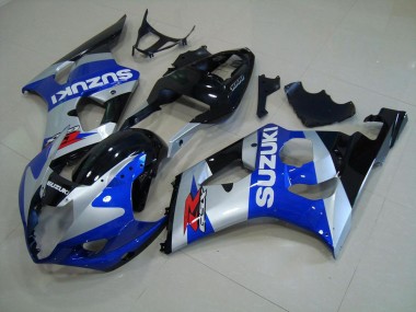 Discount 2003-2004 Blue Silver Suzuki GSXR 1000 Motorcyle Fairings UK