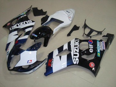 Discount 2003-2004 White Black Elf Suzuki GSXR 1000 Motorcycle Fairing Kit UK