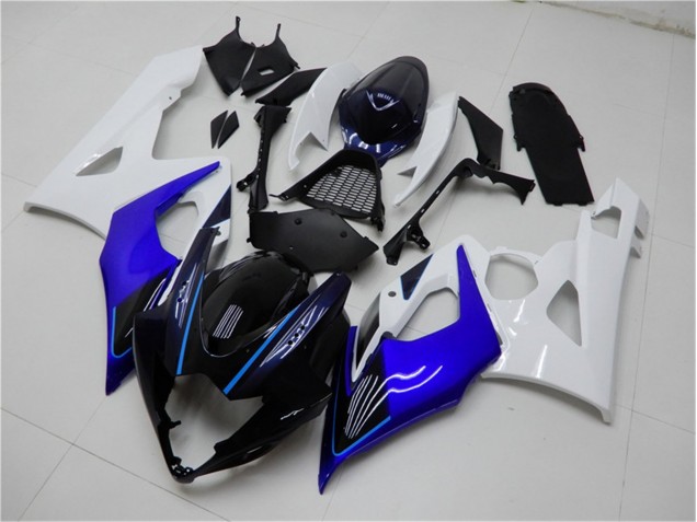 Discount 2005-2006 Blue White Suzuki GSXR 1000 Motorcycle Fairing Kits UK