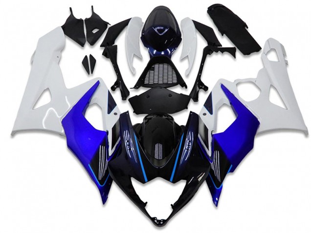 Discount 2005-2006 Blue White Suzuki GSXR 1000 Motorcycle Fairing Kits UK