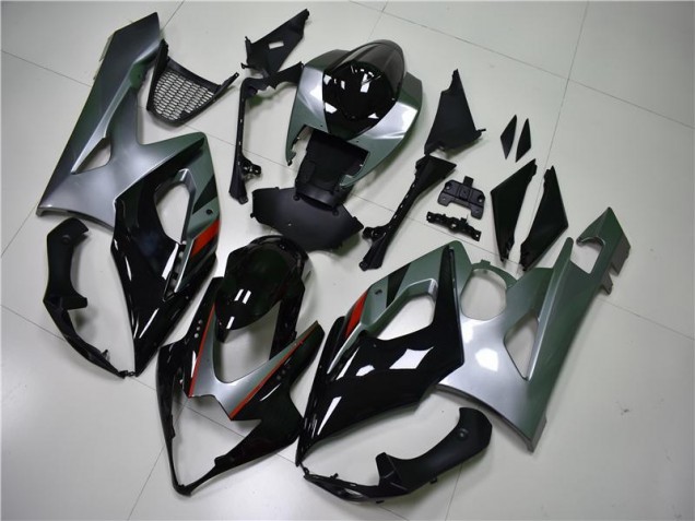 Discount 2005-2006 Black Silver Suzuki GSXR 1000 Motorcycle Fairing Kit UK