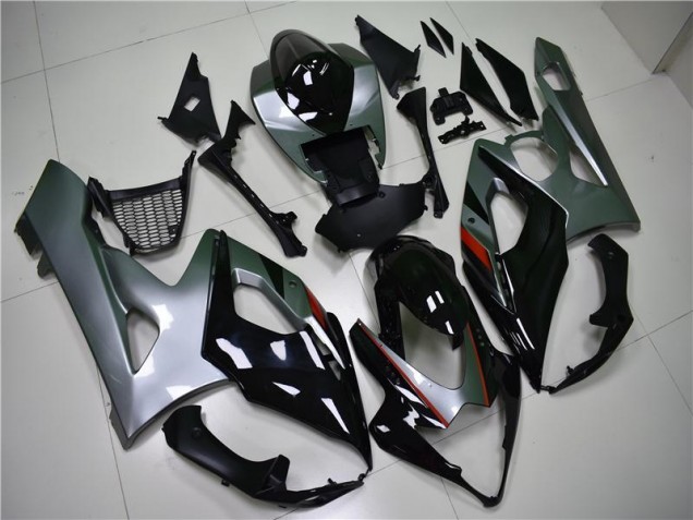 Discount 2005-2006 Black Silver Suzuki GSXR 1000 Motorcycle Fairing Kit UK