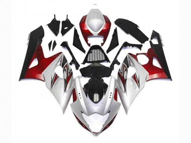 Discount 2005-2006 Silver Red Black Suzuki GSXR 1000 Bike Fairing Kit UK