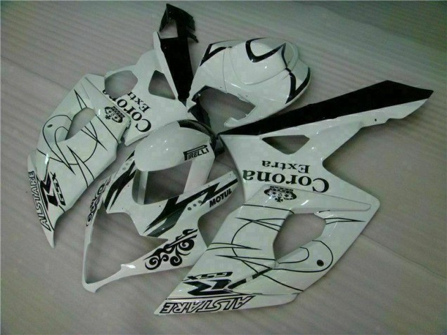 Discount 2005-2006 White Suzuki GSXR 1000 Motorbike Fairing Kits UK