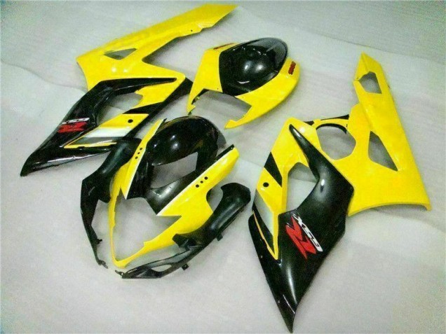 Discount 2005-2006 Yellow Black Suzuki GSXR 1000 Motorcycle Fairings Kits UK