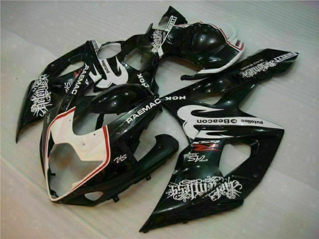 Discount 2005-2006 White Black Suzuki GSXR 1000 Motorcycle Fairings Kit UK