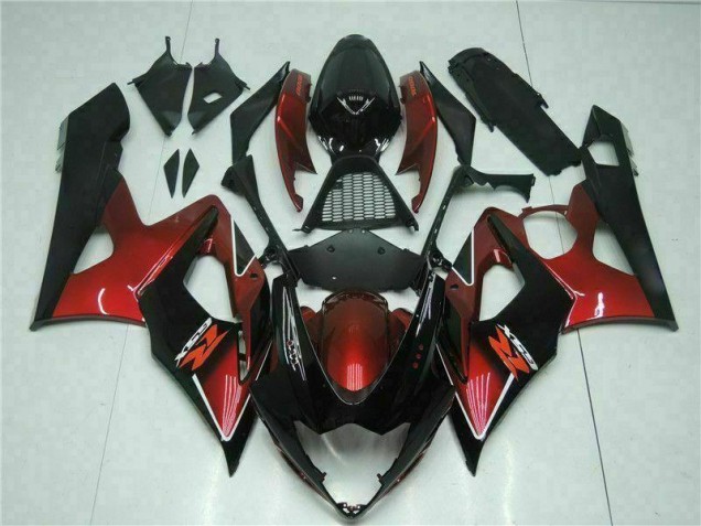 Discount 2005-2006 Red Black Suzuki GSXR 1000 Motorcycle Fairings & Bodywork UK