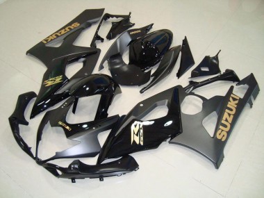 Discount 2005-2006 Black with Gold Decals Suzuki GSXR 1000 Motorcylce Fairings UK