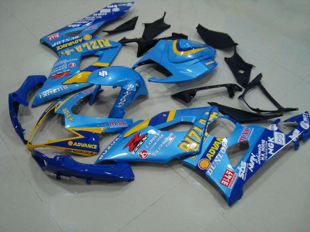 Discount 2005-2006 Light Blue Rizzla Suzuki GSXR 1000 Motor Bike Fairings UK