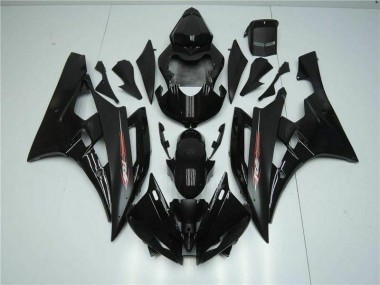 Discount 2006-2007 Black Yamaha YZF R6 Motorbike Fairings UK