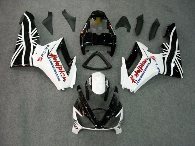 Discount 2006-2008 Black White Triumph Daytona 675 Triple Bike Fairings UK