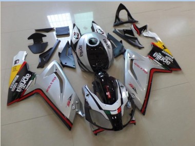 Discount 2006-2011 Silver Black Red Aprilia RS125 Motorbike Fairings UK