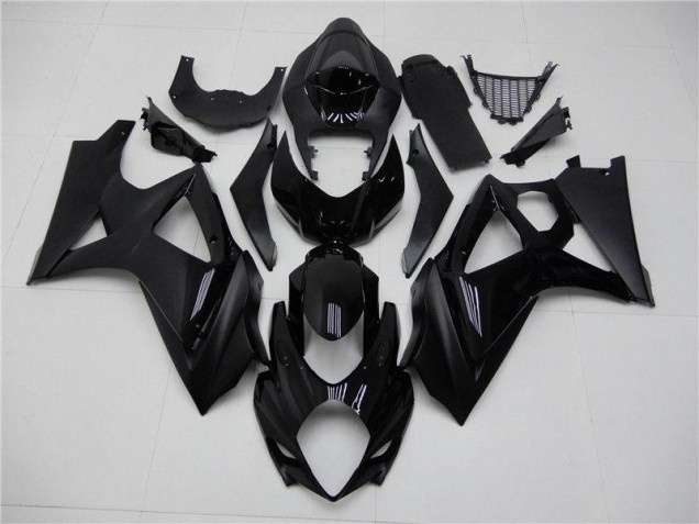 Discount 2007-2008 Glossy Matte Black Suzuki GSXR 1000 K7 Replacement Fairings UK