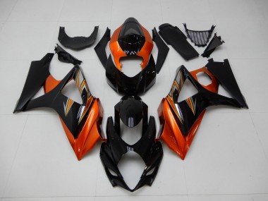 Discount 2007-2008 Orange Black Suzuki GSXR 1000 K7 Motor Fairings UK