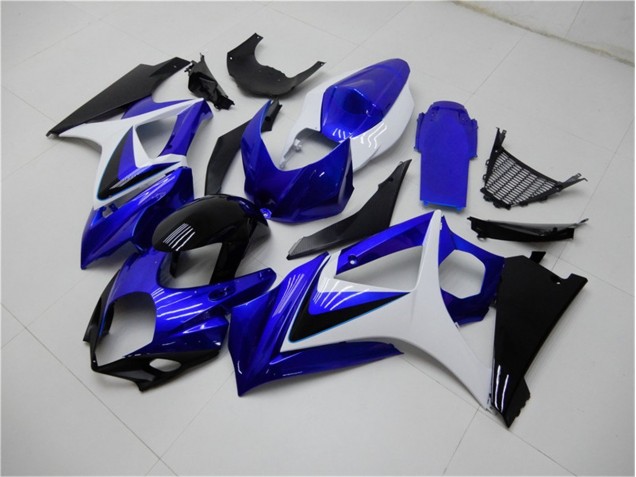 Discount 2007-2008 Blue White Black Suzuki GSXR 1000 K7 Motorcylce Fairings UK