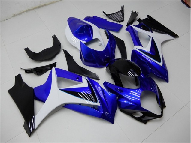 Discount 2007-2008 Blue White Black Suzuki GSXR 1000 K7 Motorcylce Fairings UK