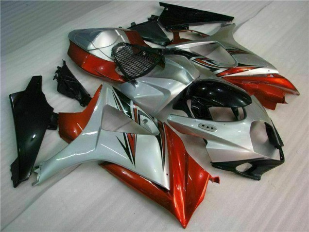 Discount 2007-2008 Brown Silver Suzuki GSXR 1000 K7 Motorbike Fairings UK