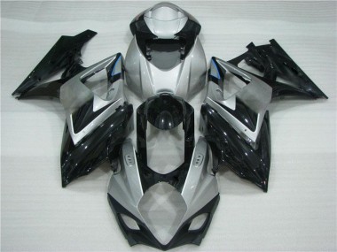 Discount 2007-2008 Grey Black Suzuki GSXR 1000 K7 Motorcycle Fairing Kit UK