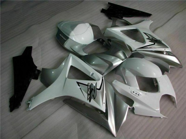 Discount 2007-2008 Silver White Suzuki GSXR 1000 K7 Motorbike Fairing UK