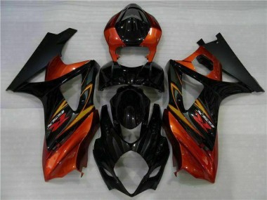 Discount 2007-2008 Black Suzuki GSXR 1000 K7 Motorcycle Fairing Kit UK