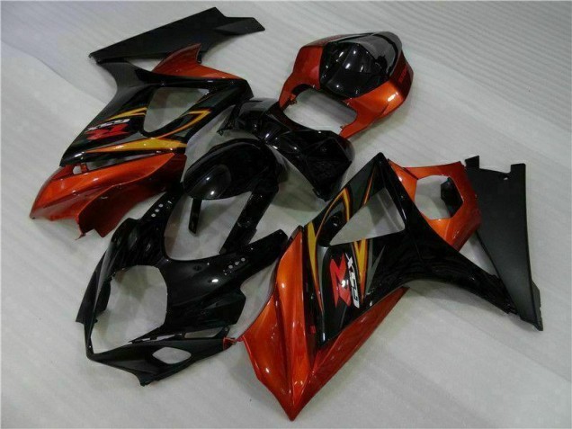 Discount 2007-2008 Black Suzuki GSXR 1000 K7 Motorcycle Fairing Kit UK