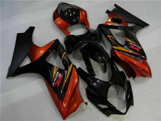 Discount 2007-2008 Black Suzuki GSXR 1000 K7 Motorcycle Fairing Kit UK