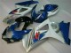 Discount 2007-2008 Blue White Suzuki GSXR 1000 K7 Bike Fairings UK